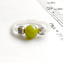 Prstene - Elastic Green Jade Antique Silver Ring / Elastický prsteň jadeit zelený, starostriebro /P0027 - 9352168_