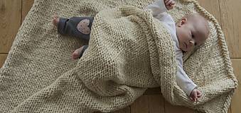 Úžitkový textil - Deka  pre bábätko (Biela) - 9363167_