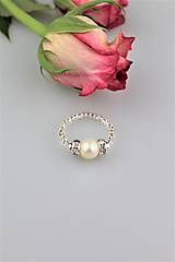 Prstene - pravá perla prsteň - 9362663_
