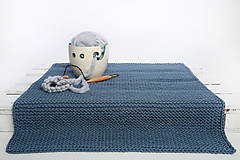 Úžitkový textil - Pletený koberec - 9364783_