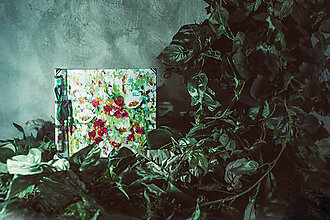 Papiernictvo - Fotoalbum klasický, polyetylénový obal s potlačou ,,Abstraktný kvetinový miš-maš,, - 9364888_