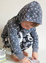 Detské oblečenie - mikina z biobavlny "V" - 9370718_