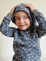 Detské oblečenie - mikina z biobavlny "V" - 9370723_