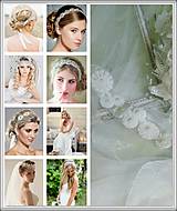 Ozdoby do vlasov - Vintage svadobny doplnok do vlasov - "White soft touch" - 9379013_