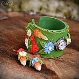 Náramky - Lúčne kvety - sada hodiniek a náušníc v darčekovom balení - 9379555_