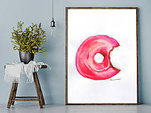  - Ružový donut (Ilustrácia) - 9380118_