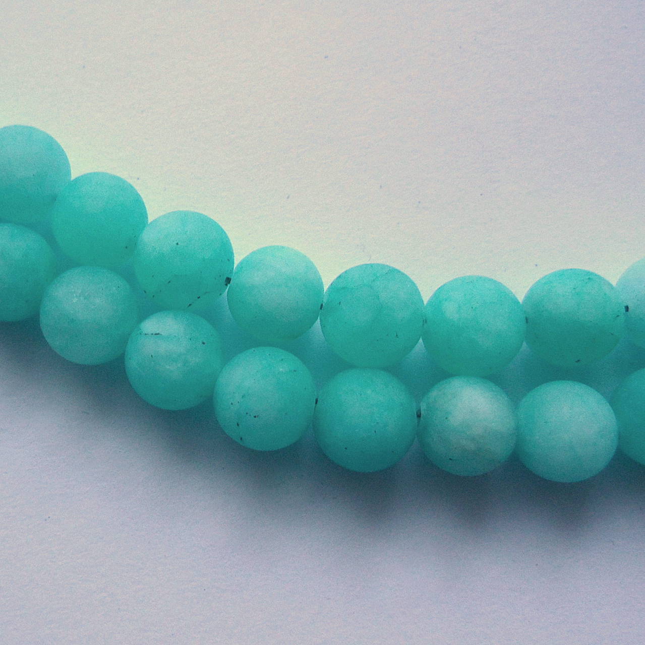 Jadeit matný 8mm-1ks (azure)