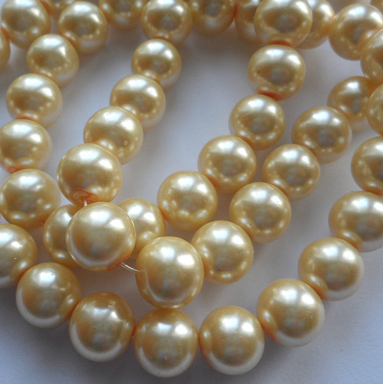 Voskované perly 12mm-1ks (krémová)