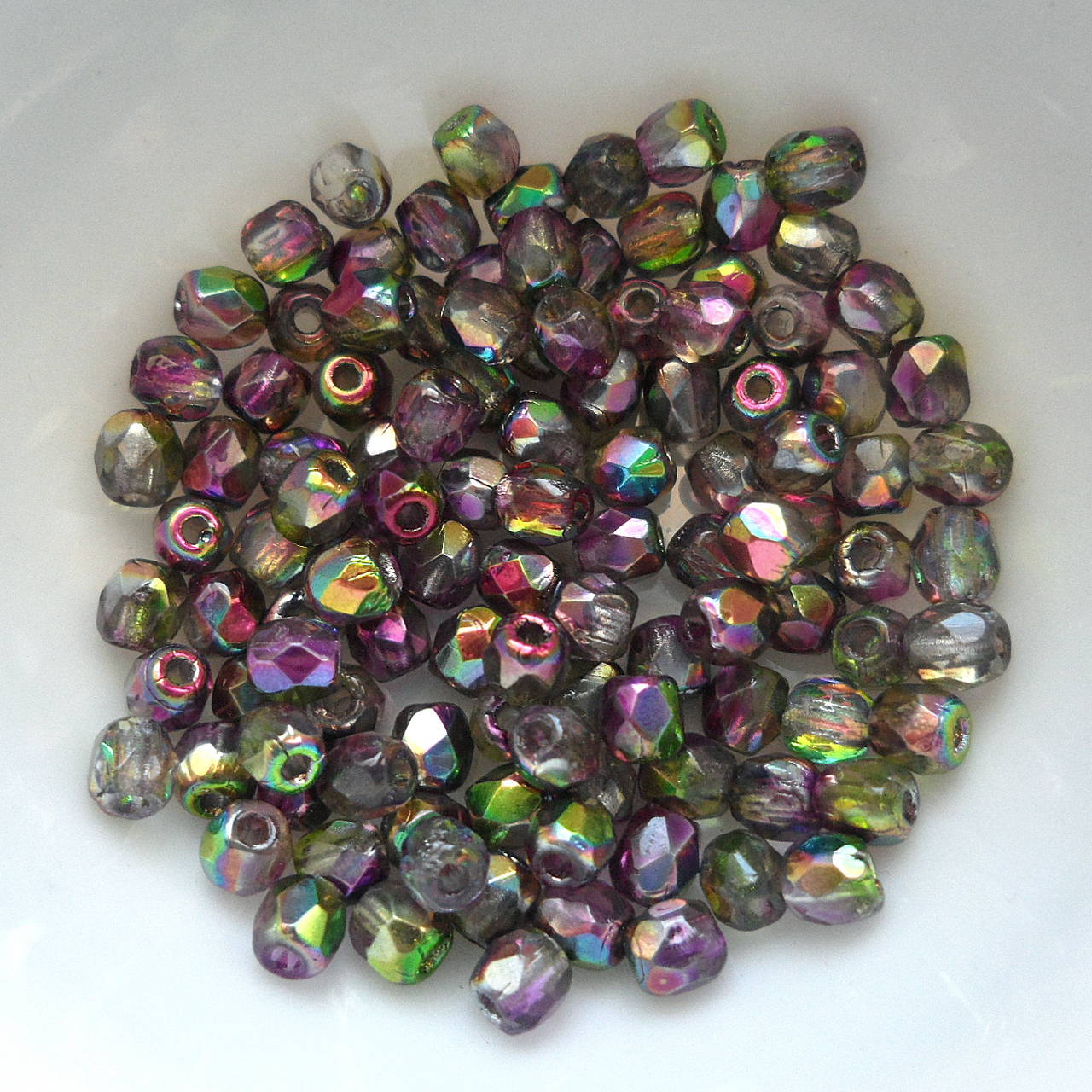 Sklenené ohňovky 3mm-1ks (vitrail green violet)