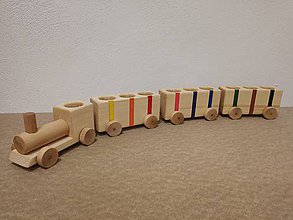Detské doplnky - Stojan na farbičky, pastelkovník, organizér, vláčik 9F - 9391431_