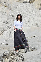 Sukne - Crochet waist skirt -antracit - 9394647_