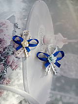 Svadobné pierka - Pierka malé kráľovská modrá - 9395129_