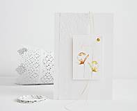 Papiernictvo - Narodeninový pozdrav - akvarelové kvety II - 9397528_