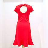 Šaty - Červené šaty s krajkou - 9400396_