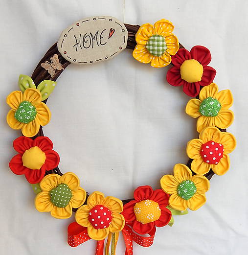 Dekorácie - Veniec / venček (Slnko v sieti ZĽAVA z 20,50 na 16€) - 9401125_