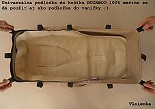 Detský textil - 100% MERINO wool Podložka do kočíka Stokke/ Bugaboo / Joolz / Valco / Petite and Mars / Britax / Peg Perego grey - 9401432_