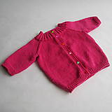 Detské oblečenie - Svetrík s 3/4 rukávmi, 100% merino extra fine - 9401323_