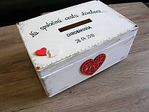 Nábytok - svadobný box na peniaze "vintage" - 9405054_