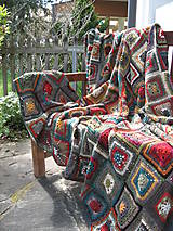 Úžitkový textil - Chalupárska deka "Lady Klimt II." - 9406449_