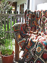 Úžitkový textil - Chalupárska deka "Lady Klimt II." - 9406452_