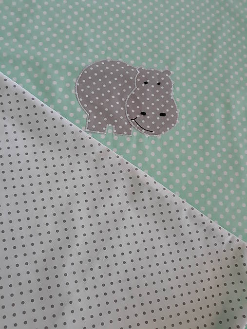 Detský textil - Obliečky oboustranné do postieľky HROŠÍK - 9410353_