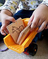 Hračky - Vypalované drevené kartičky pre deti "Dedove obrázky" (Rybka) - 9413439_