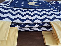 Úžitkový textil - Zástena za posteľ ...Nočná obloha 200 x 50 cm - 9417346_