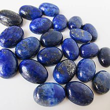 Minerály - Kabošon ovál 10x14mm (Lapis Lazuli) - 9416366_