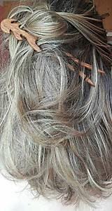 Ozdoby do vlasov - Ihlica do vlasov z mahagónu Vlnky - 9415362_