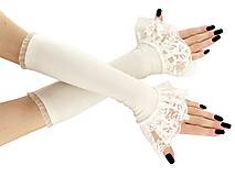 Dámské svadobné ivory rukavičky 0025S