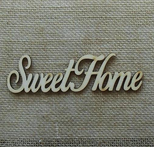 Výrez z preglejky - Sweet Home - 15 cm