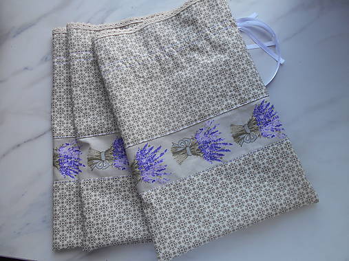 Úžitkový textil - Provence vrecúška s levanduľami 1 - 9420322_