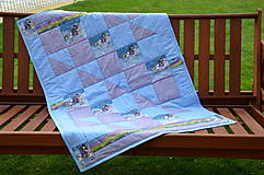 Detský textil - Detská deka s koníkmi - 9423082_