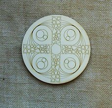 Polotovary - Výrez z preglejky, kruh, 14,5 cm (mandala, vzor) - 9425710_