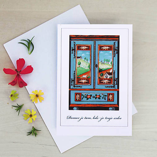 Pohľadnica so skrinkou (D.)