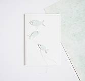 Papiernictvo - Pozdrav rybky - mint - 9429113_