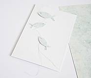 Papiernictvo - Pozdrav rybky - mint - 9429115_