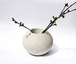 Dekorácie - betónová váza BASIC - 9429037_