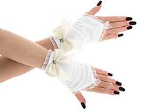 Rukavice - Dámské svadobné biele rukavice, spoločenské rukavičky 07E (Ružová) - 9432671_