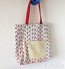 Detské tašky - Detská nákupná taška - Domček ♥ (2) - 9433360_