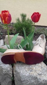 Ponožky, pančuchy, obuv - Hand made dámské topánky z kože - 9436173_