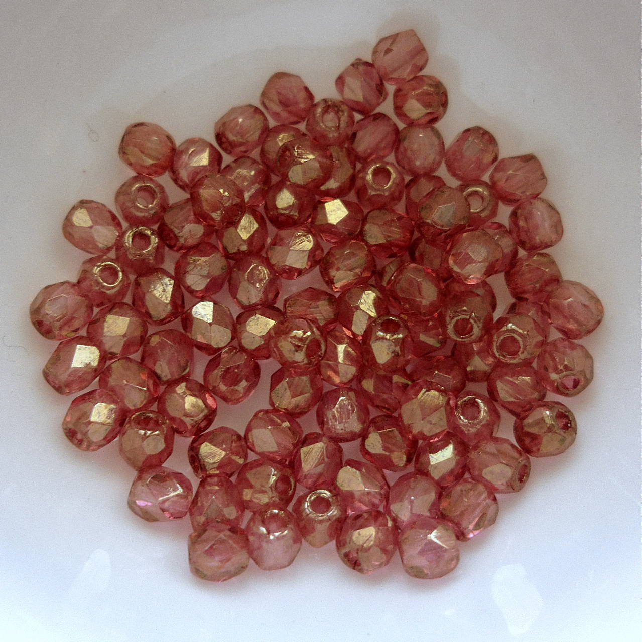 Sklenené ohňovky 3mm-1ks (topaz AB)