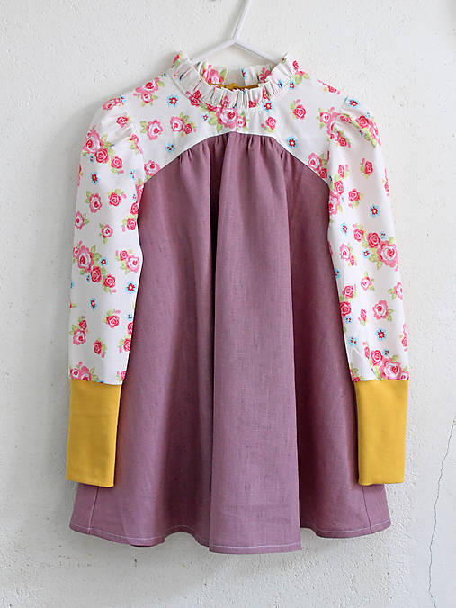 Detské oblečenie - detské šaty "Viktoriánske" dlhý rukáv  (" Ľanové / Bavlnené ") - 9436414_