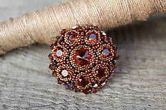 Brošne - brošňa Smoked Topaz  - 9438056_