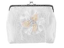 Svadobná bielá kabelka - kabelka pre nevestu DS4