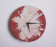 Hodiny - Ručne vyrobené nástenné hodiny – Terracotta explosion - 9442729_