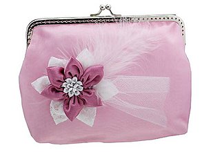 Kabelky - Svadobná kabelka , kabelka pre nevestu růžová XC1 - 9447833_