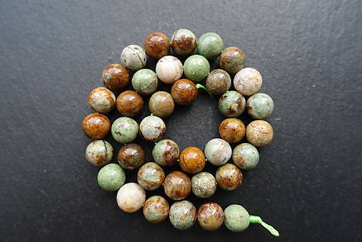 Minerály - Opál zelenohnedý 10mm - 9445090_