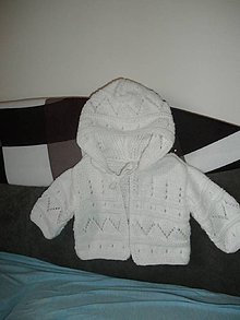Detské oblečenie - Biely s kapuckou - 9449816_