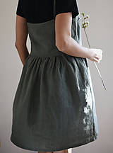 Šaty - Dámske ľanové tielkové šaty ELENA - 9448828_